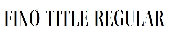 Fino Title Regular