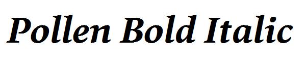 Pollen Bold Italic