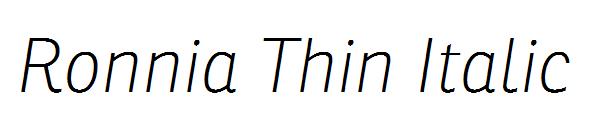 Ronnia Thin Italic