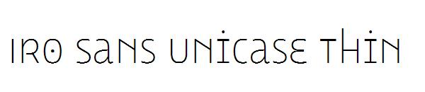 Iro Sans Unicase Thin