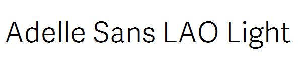 Adelle Sans LAO Light