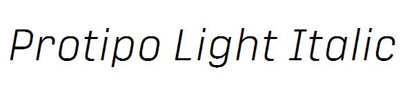 Protipo Light Italic