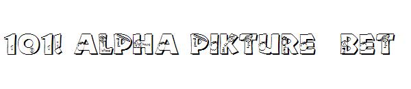 101! Alpha Pikture 'Bet字体