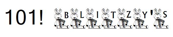 101! Blitzy's字体