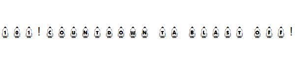 101! Countdown ta Blast Off!字体