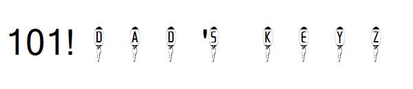 101! Dad's KeyZ字体