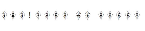 101! Thru My Heart字体