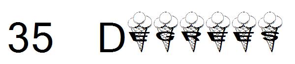 35 Degrees字体