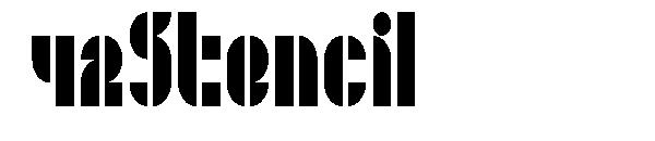 42Stencil字体