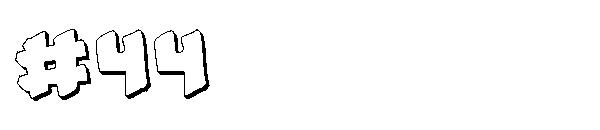 #44字体