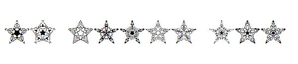 90 Stars BRK字体