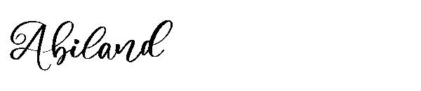 Abiland字体