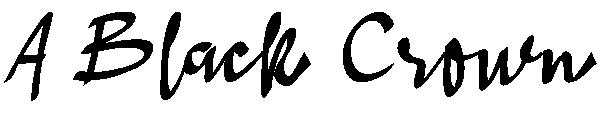 A Black Crown字体