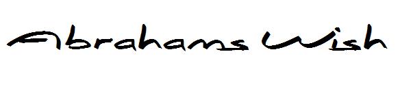 Abrahams Wish字体