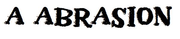 a Abrasion字体