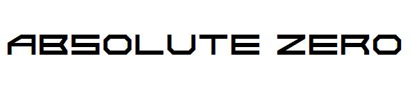 Absolute Zero字体