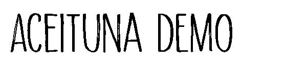 Aceituna DEMO字体