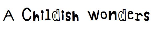 A Childish Wonders字体