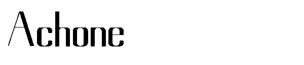 Achone字体