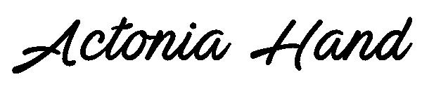 Actonia Hand字体