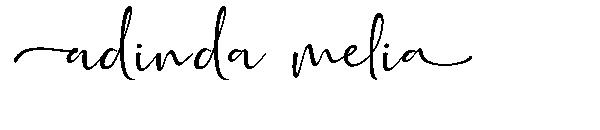 Adinda Melia字体