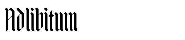 Adlibitum字体
