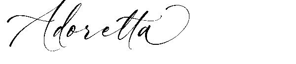 Adoretta字体