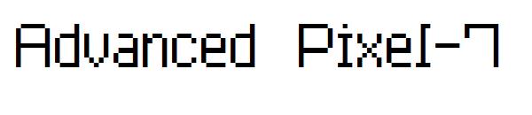 Advanced Pixel-7字体