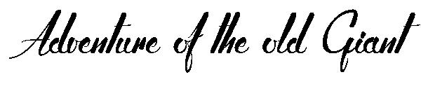 Adventure of the old Giant字体