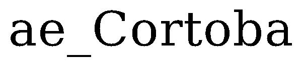 ae_Cortoba字体