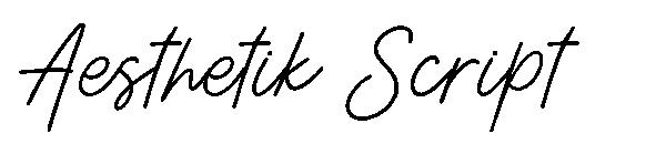 Aesthetik Script字体