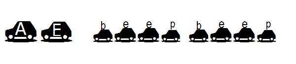 AEZ beep beep!字体