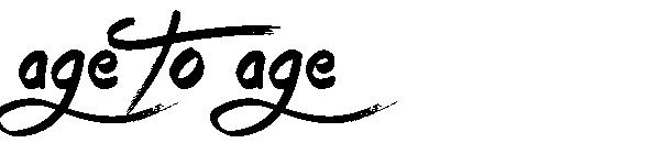 Age to Age字体