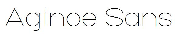 Aginoe Sans字体