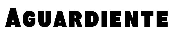 Aguardiente字体