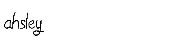 ahsley字体