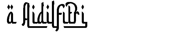 a Aidilfitri字体