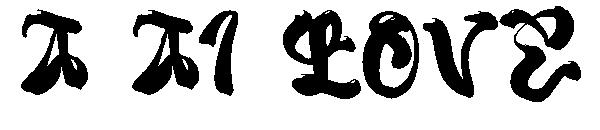 a Ai Love字体