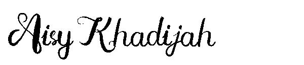 Aisy Khadijah字体