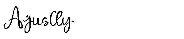 Ajuslly字体