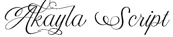 Akayla Script字体