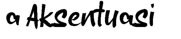 a Aksentuasi字体