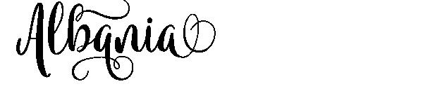Albania字体