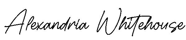 Alexandria Whitehouse字体