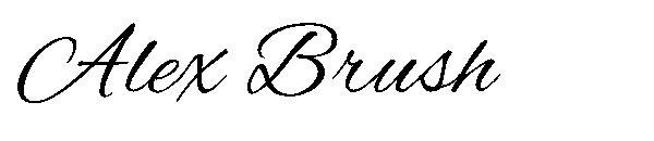 Alex Brush字体