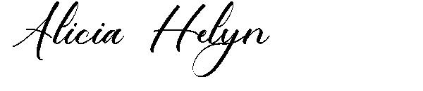 Alicia Helyn字体