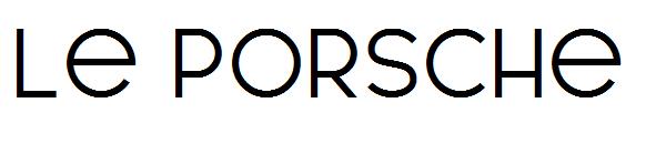 Le Porsche字体