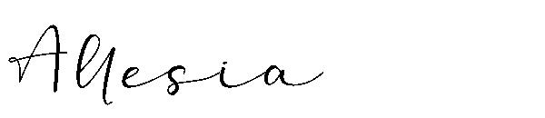 Allesia字体