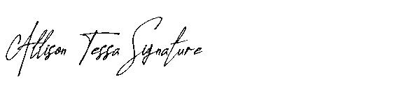 Allison Tessa Signature字体