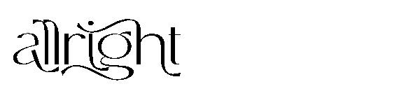allright字体